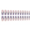 Rchovsam Long Square Press on Nails xl French Tip Fake