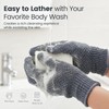 Lingtoolator liating Gloves,Body Scrub Exfoliator for Dead Skin Remover, Exfoliate