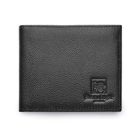 Swan & Edgar Black Genuine Leather Wallet, Stylish Design, Multiple Card Slots and Bill Compartments, Durable and Practical, Perfect for Daily Use and Gifting to Men