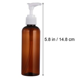 Frcolor 10pcs 100ml Pump Bottles Plastic Shampoo Empty Refillable Lotion Dispenser for Outdoor Travel (Blue), transparent