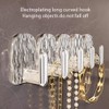 FVNLST Wall-mounted Jewelry Organizer, Self-adhesive Necklace Holder, Mini clear Hooks