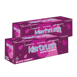 Klarbrunn Sparkling Water, Black Cherry, 24 Pack