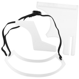 Ipetboom 1 Set Beard Guide Shaping Tool Kit Neckline Shaving Template for Men Easy to Use Hairline Shaping Tool for All Hair Convenient for Home Grooming Random Color