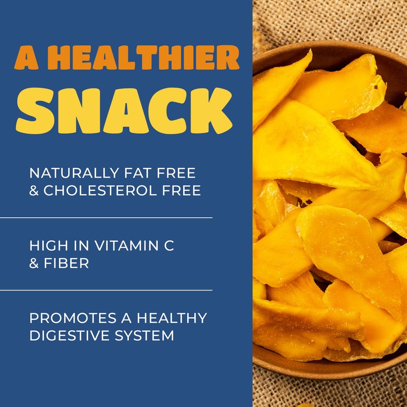 Dried Mango Slices - Delicious Texture Soft & Juicy Low