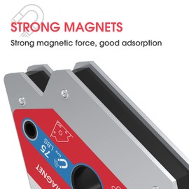 YESWELDER 75 LB Welding Magnet 2 Pieces of Magnetic Welding Holder 75 LBS Holding Power Welding Accessories