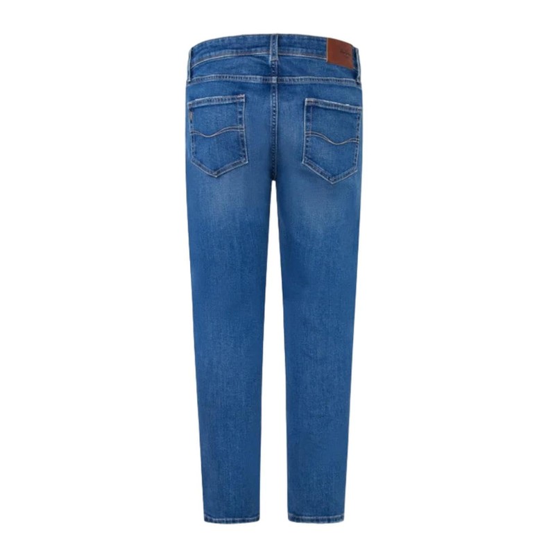 Pepe Jeans Finsbury Men's Skinny Fit Regular Waist Jeans, Blue