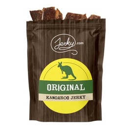 Jerky.com Original Kangaroo Exotic Jerky – Premium High-Protein Exotic Snack, Tender & Flavorful, 100% Natural Ingredients, Perfect for On-the-Go 1.75 oz