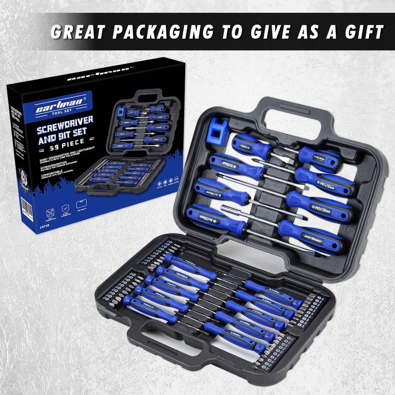 CARTMAN 59-in-1 Precision Screwdriver Set Professional Magnetic Repair Tool Kit