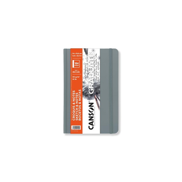 CANSON Sketchbooks, Paper, White, 5.5x8.5'' -14x21.6cm