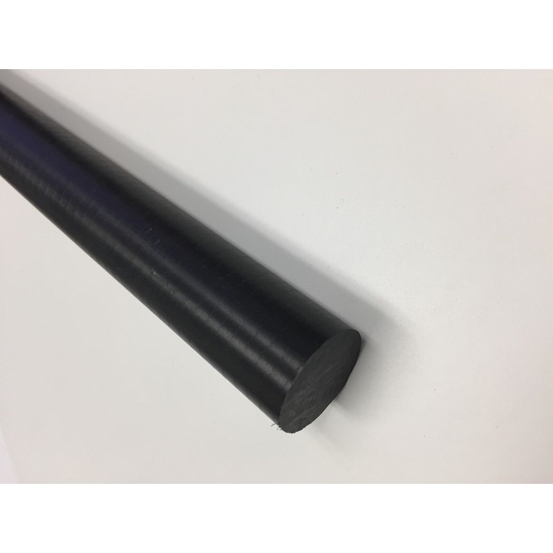 Delrin Acetal Rods Black 2" x 6" (2 Pack) Bushings