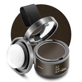 Acosexy Root Touch Up Hair Color Powder,Root Cover Up Hairline Shadow Powder,Dark Brown for Women Eyebrows, Gray Hair Coverage Touch Up Hair Powder For Men Beard Line,Bald Spots (Dark Brown)