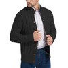 NITAGUT Mens Long Sleeve Stand Collar Cardigan Sweaters Button Down