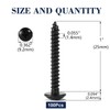#8 x 1" Wood Screw 100Pcs Truss Head Phillips 18-8