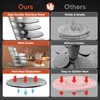 Cup Coasters, Newness Cup Coasters Set with Decorative Rack, Stainless