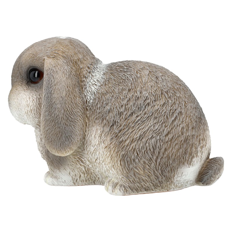 Figuren Shop GmbH Garden Figure Rabbit Grey - Weatherproof &