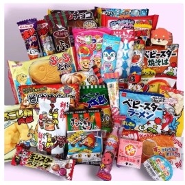 Unbranded (US SELLER) 50 Exotic Japanese Korean Asian Snack Box Mystery Ramen Chips Ramune - Premium box (30)