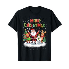 Christmas Squad Holiday Family Matching Xmas Santa Squad T-Shirt