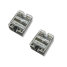 2 PCS Auber SRDA25-LD 25A AC Solid State Relay SSR for PID Temperature Control, UL Listed