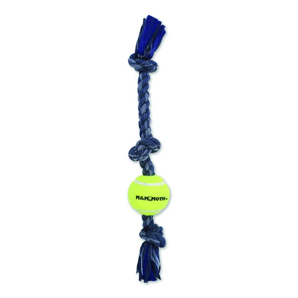 Mammoth 20-Inch 3-Knot Denim Tug Rope with 3-Inch Ball, Medium