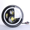 Bricologht 4PCS 7" LED Headlight & 4'' Fog Light Combo