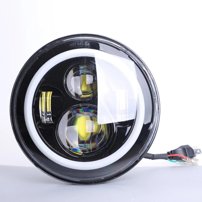 Bricologht 4PCS 7" LED Headlight & 4'' Fog Light Combo