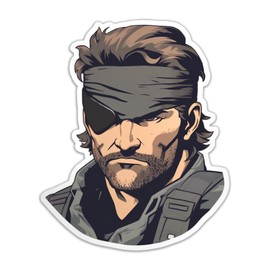 Metal Solid Big Boss Video Game Sticker Decal Notebook Car Laptop 4.5"x5.5" (Color)