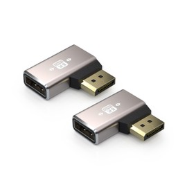 HLLYLL DisplayPort Adapter Set of 2 - 8K @ 60Hz UHD HDR DisplayPort 90 Degree
