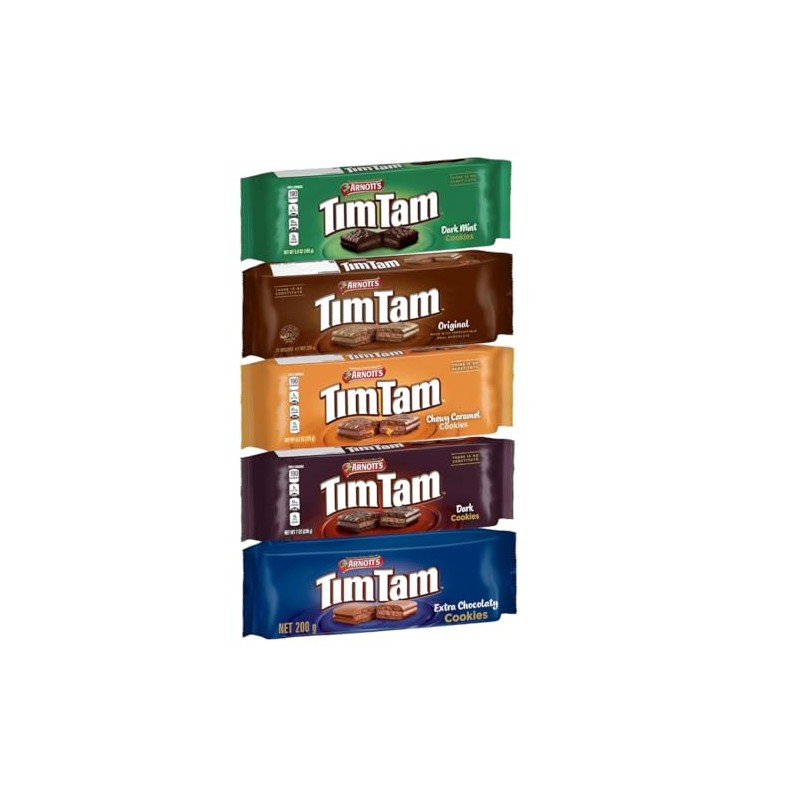 Arnott’s Tim Tam 5 Pack Variety – Original, Chewy Caramel,