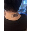 HM434 448 Temporary Star Tattoo Barcode Tattoos 2 Sheets