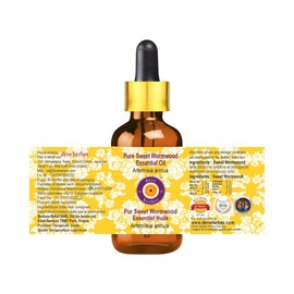 Deve Herbes Pure Sweet Wormwood Essential Oil with Glass Dropper 30ml (1 oz)