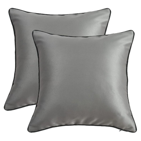 King Protea Silver Grey Decorative Throw Pillow Covers Soft Heavy