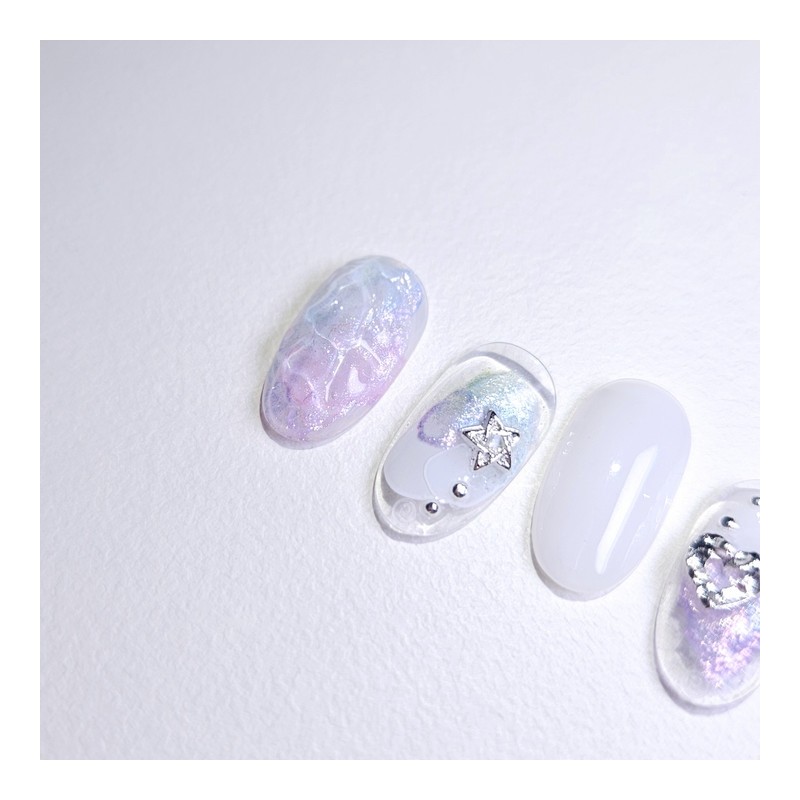 Yunseul Handmade Nail Tips - Coffin Long / 윤슬 수제네일팁