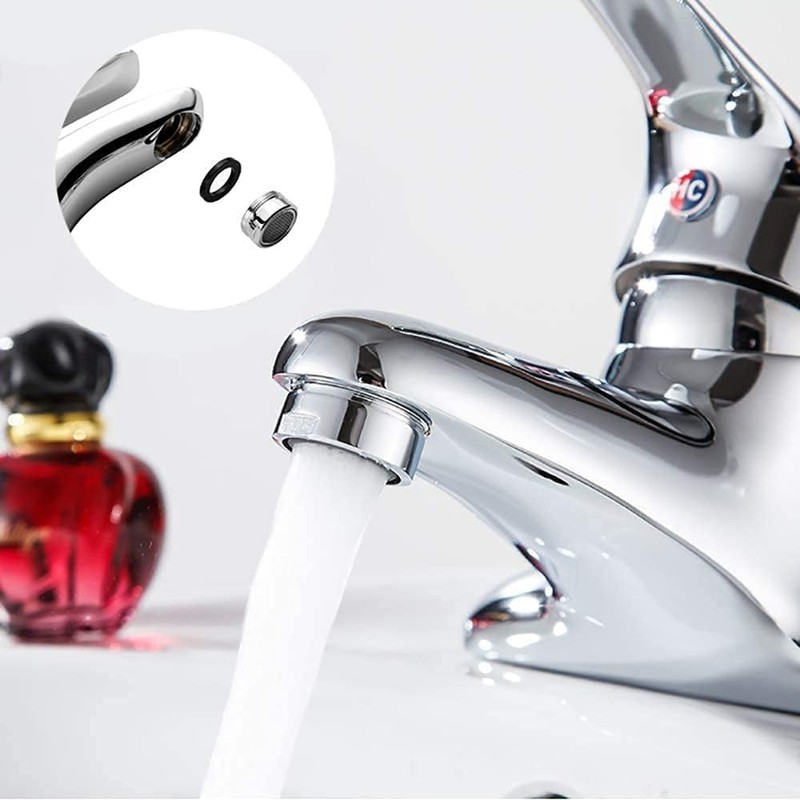 8-Pack Faucet Aerator with Brass Shell 23.5mm(15/16-Inch) Male Bathroom Sink