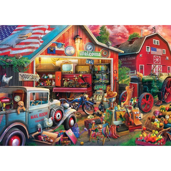 Buffalo Games - Country Life - Antique Barn - 500 Piece Jigsaw Puzzle for Adults Challenging Puzzle Perfect for Game Nights - 500 Piece Finished Size is 21.25 x 15.00