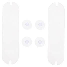 ULTECHNOVO Soporte Transparente Para Pase De Peaje Y Tarjetas De Estacionamiento Con Ventosas Fuertes 2 Piezas Acrílico Para Parabrisas De Auto Instalación Fácil Y Compatible Universal