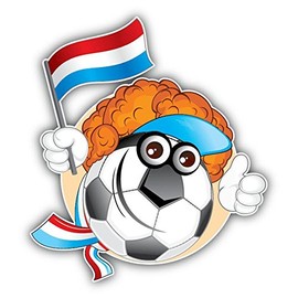 Zirni Netherlands Soccer Fan Ball Smile Flag Football Funny Sticker Decal Design