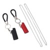 2 Set Spring Clip Keychain Aluminum Alloy Key Ring Key