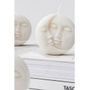 U K DECAL INDIA Soy Wax Moon Face Candles (Pack