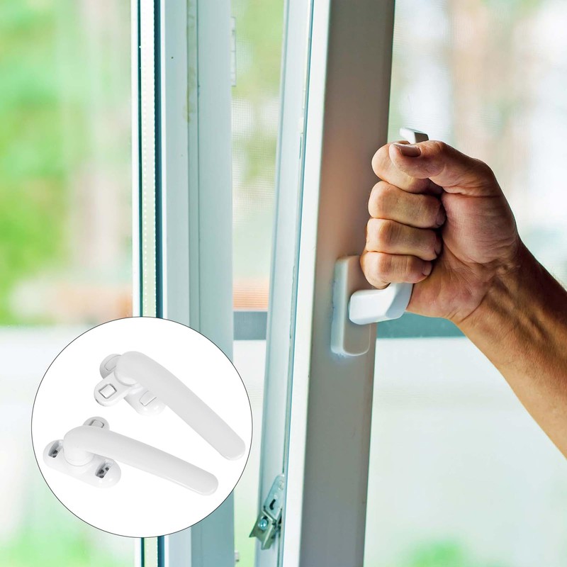Vesaneae 2 PCS Aluminum Alloy Window Handles, Universal Casement Holder,