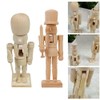 SEWACC Unfinished Wooden Nutcracker Figures Unpainted DIY Crafts Christmas Decorations