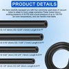 84 PCS Vacuum Lines Automotive Kit, 6.6FT Silicone Vacuum hoses
