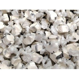 Black Licorice Salt Water Taffy -1.5 lbs of Fresh Delicious Individually Wrapped Chewy Taffy Candy