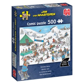 Jan van Haasteren - Reindeer Race - 500 Piece Puzzle - Puzzle for Adults