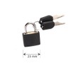Plastic Padlock with 2 Keys Small Colored Brass Padlocks for