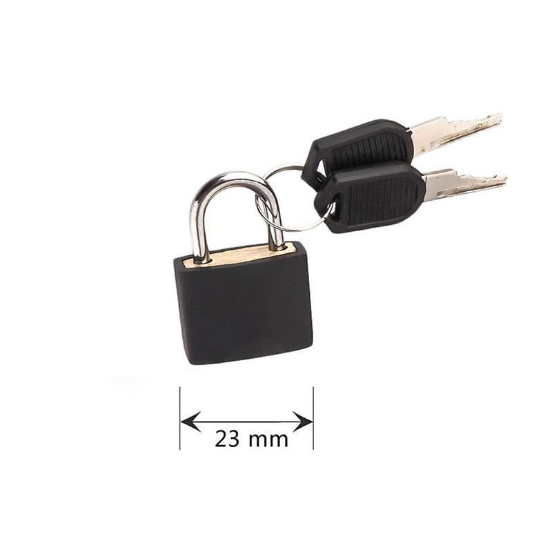 Plastic Padlock with 2 Keys Small Colored Brass Padlocks for