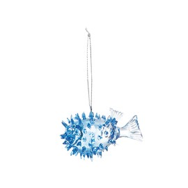 Gallerie II Acrylic Blue Blow Up Fish Ornament Blue