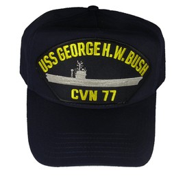 EC USS George H. W. Bush CVN-77 HAT - Navy Blue - Veteran Owned Business