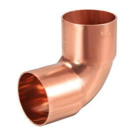 uxcell 1-5/8-inch(41.28mm) ID 90 Degree Copper Elbow Short-Turn Copper Pipe Fitting Conector for Plumbing
