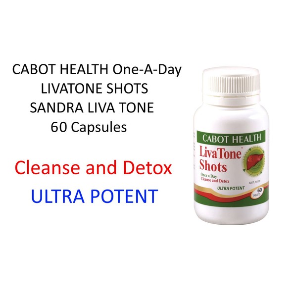 CABOT HEALTH One-A-Day LIVATONE SHOTS 60 Tablets SANDRA LIVA TONE Cleanse Detox