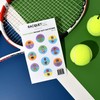 Cheat Meal Tennis Racquet Butt Cap Stickers, 10-Pack, Multi-Color, Scratch